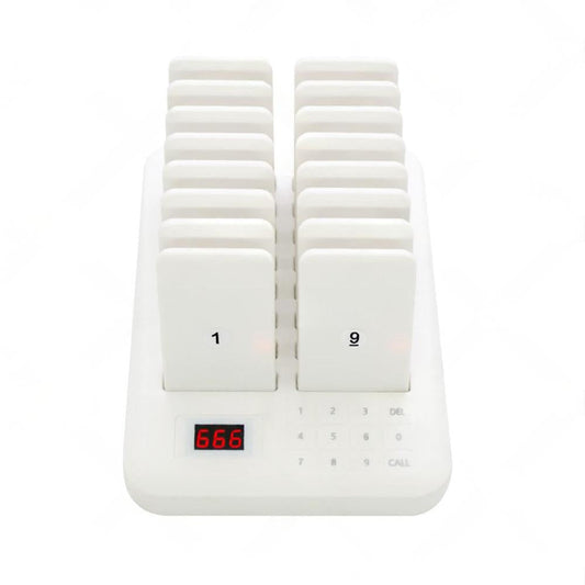 16-Channel Wireless Restaurant Pager System Suitable For Guest Calling & Queuing ¡§C AU.