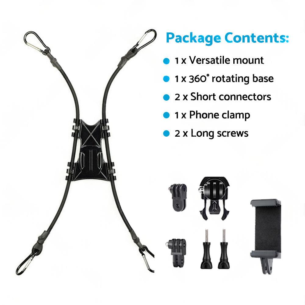 Adjustable Camera Fence Mount Stand Holder For Action Camera and Mobile Phone.