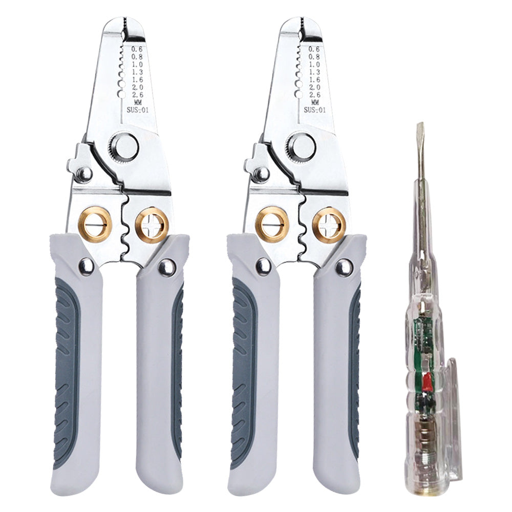 Wire Stripper Pliers Multifunctional Electric Cable Stripper Crimper Cutter Tool.