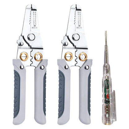 Wire Stripper Pliers Multifunctional Electric Cable Stripper Crimper Cutter Tool.