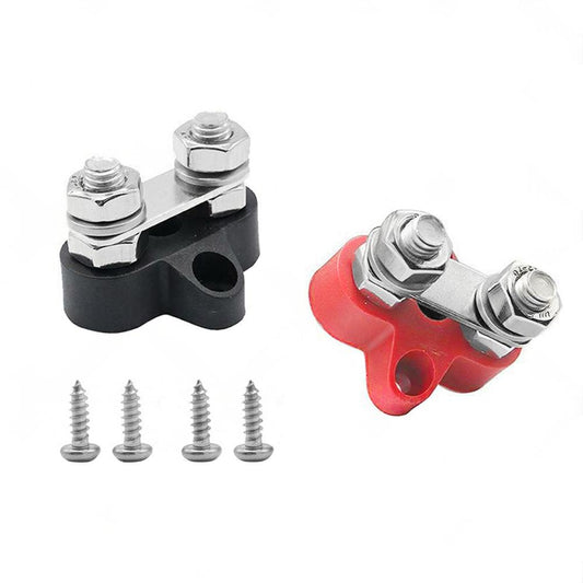 Bus Bar Terminal Blocks Heavy Duty M8+M8 Positive Power Distribution Studs.