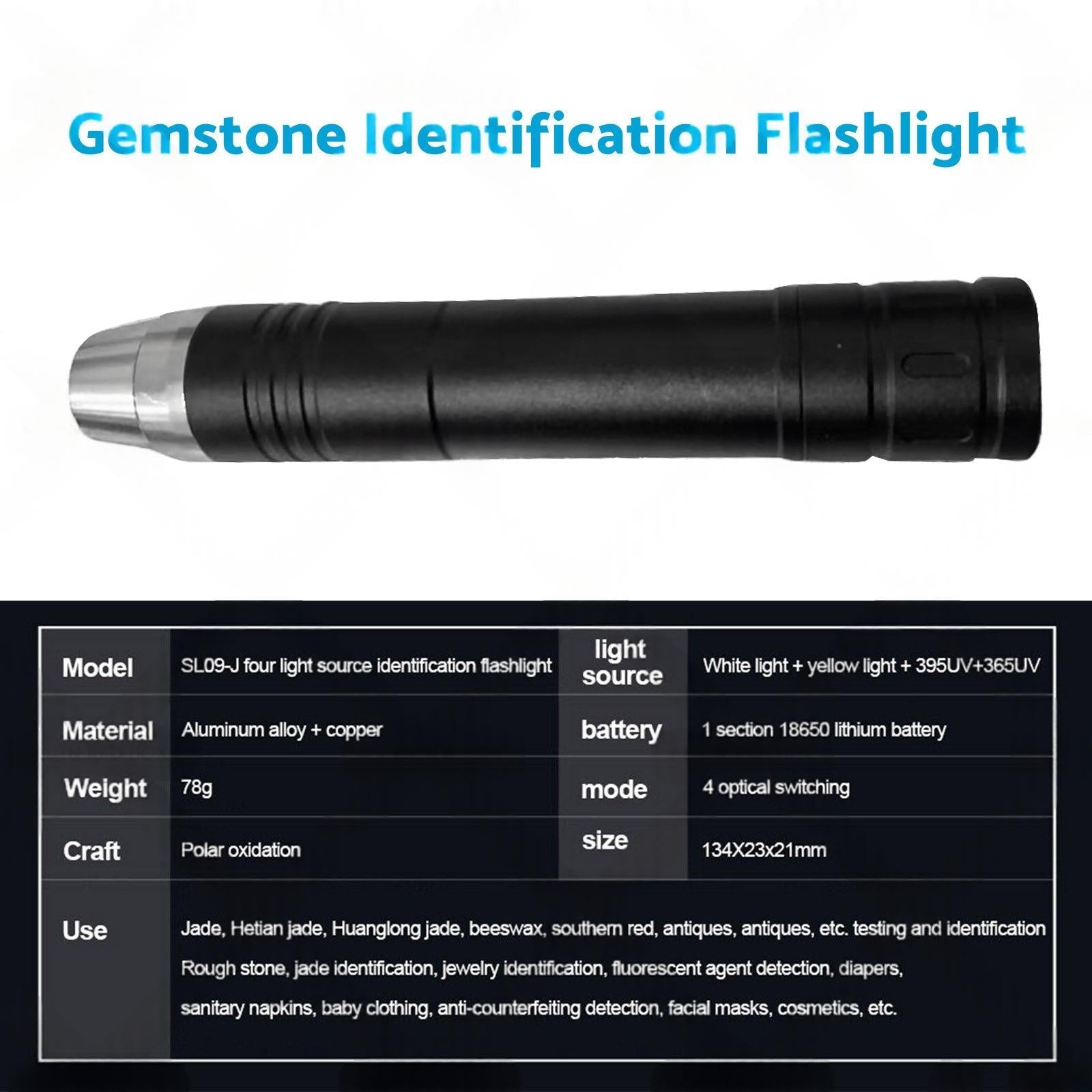 Professional 4-in-1 LED Gemstone Identification Light Suitable For Gemologists.