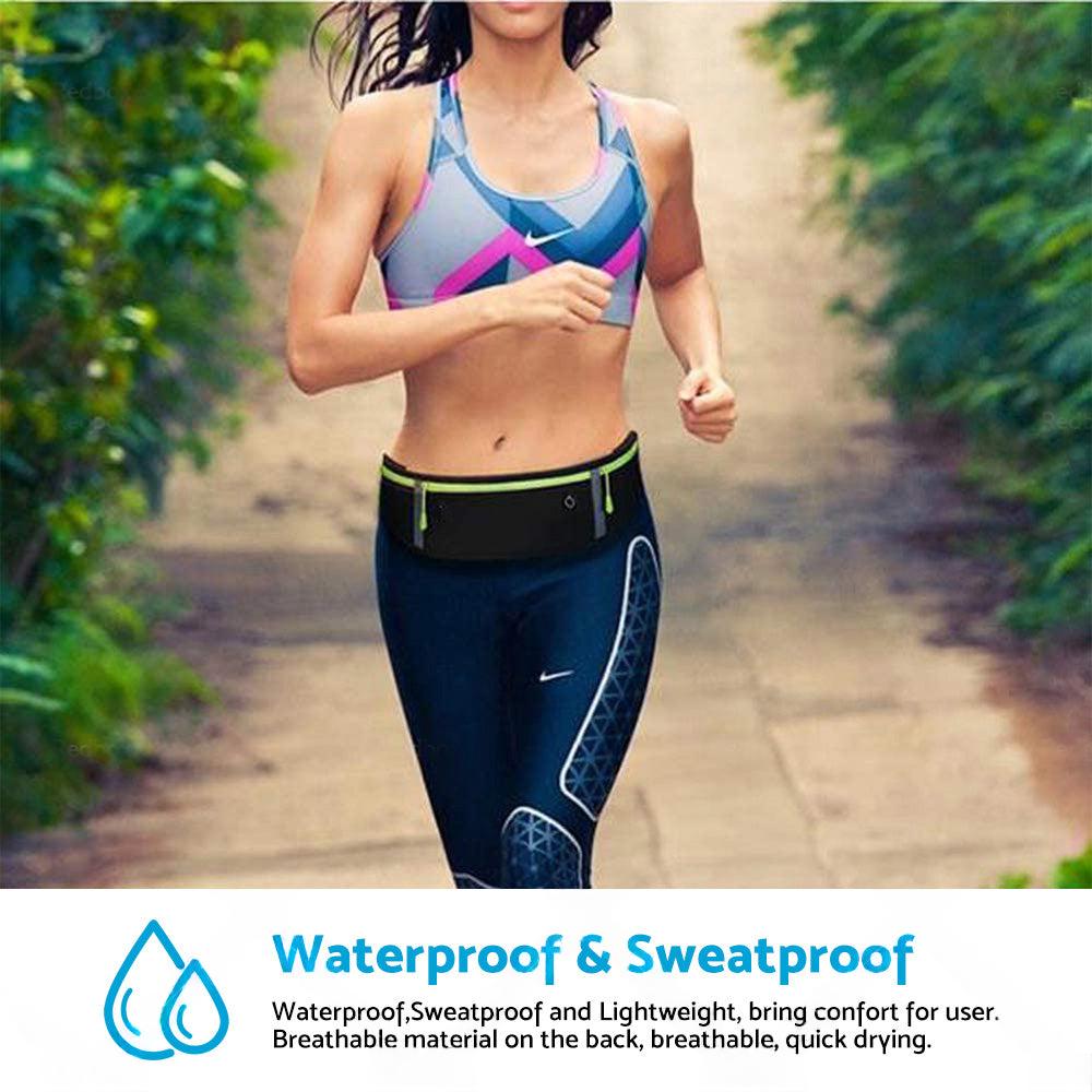 Waterproof Running Hiking Sport Bum Bag Travel Money Phone Belt Waist Zip Pouch.