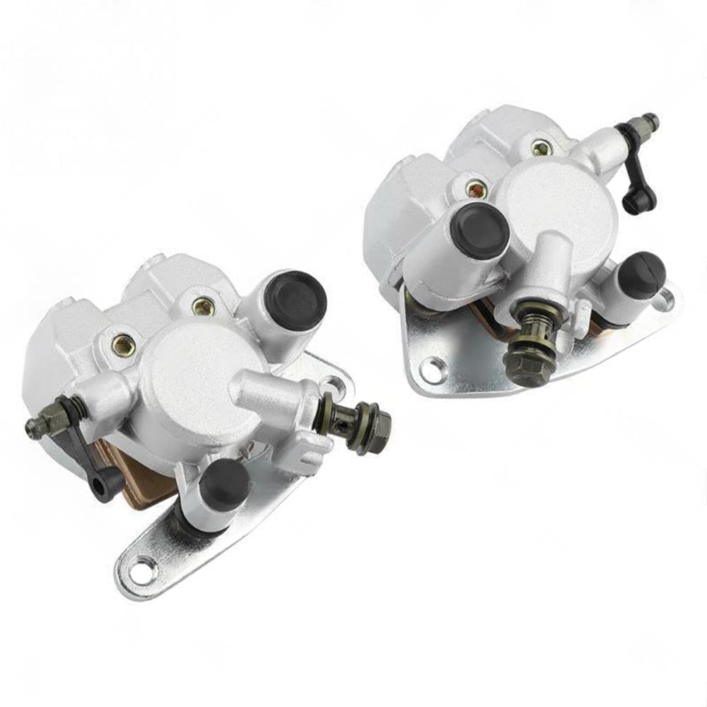 Front LeftRight BRAKE CALIPER with Brake Pads Set Fit For YAMAHA KODIAK 400 450.