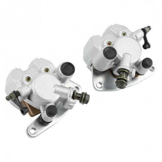 Front LeftRight BRAKE CALIPER with Brake Pads Set Fit For YAMAHA KODIAK 400 450.