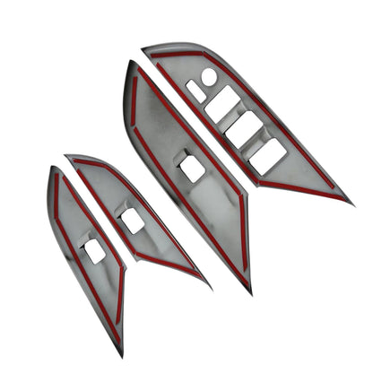 Window Lift Panel Cover Trim Sticker 4x Suitable For Toyota Hilux Revo 2024