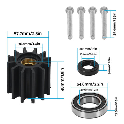 Pump Rebuild Kit With Raw Water Impeller Suitable For Volvo Penta 21212799.