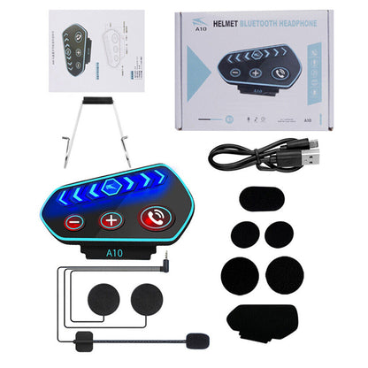 Bluetooth 5.0 Wireless Motorcycle Helmet Headset Intercom Motorbike Headphone Suitable For All Helmets