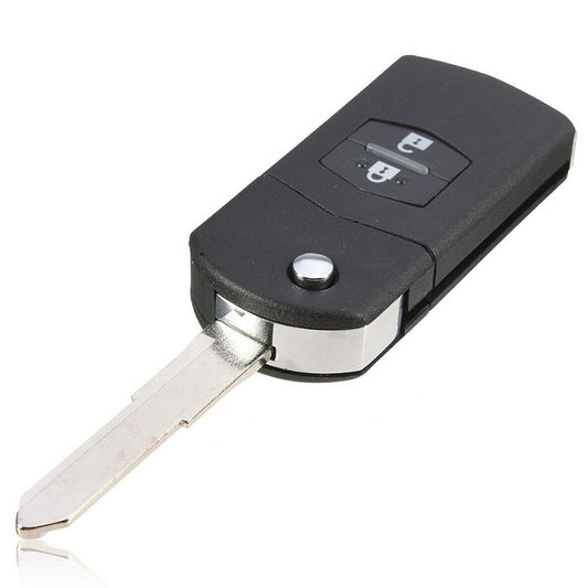 1x 2-Buttons Car Key Case Cover Shell Suitable For Mazda 3 5 6 RX7 RX8 BT50