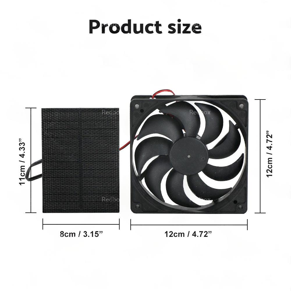 3W Solar Panel Powered Fan Mini Ventilator For Greenhouse Pet or Dog Chicken House.