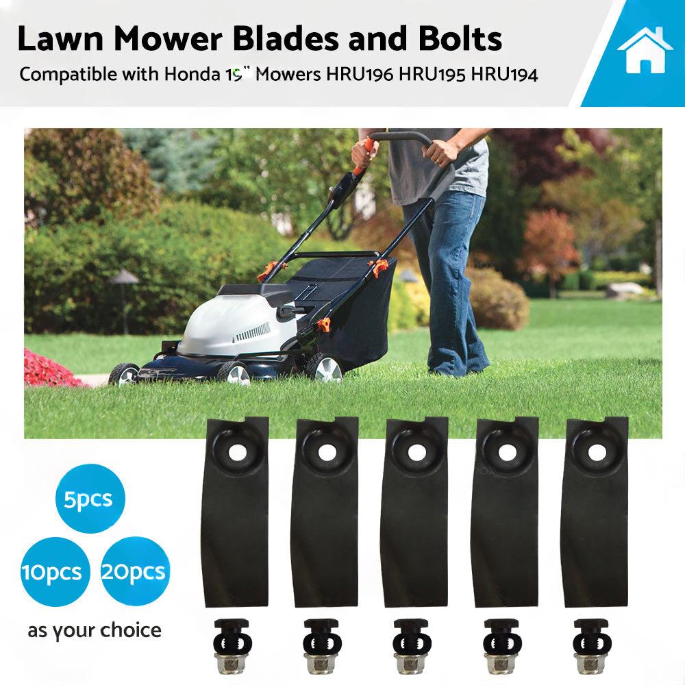 5/10/20x Lawn Mower Blades and Bolts For Honda19  Mowers HRU196 HRU195 HRU194.