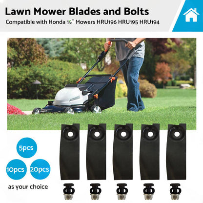 5/10/20x Lawn Mower Blades and Bolts For Honda19  Mowers HRU196 HRU195 HRU194.