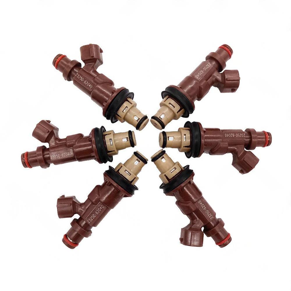 6PCS Fuel Injectors Suitable For Toyota Hilux Prado 5VZ-FE V6 3. 4L 23250-62040.