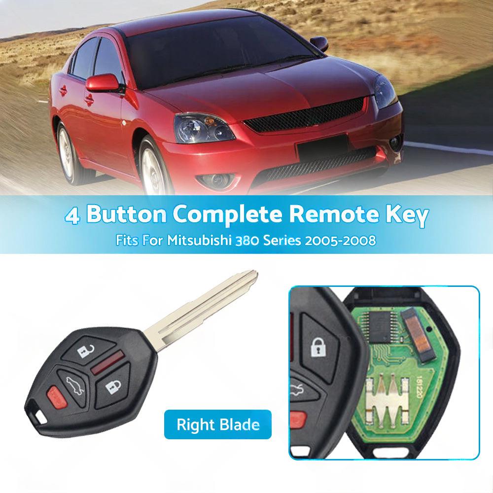 4-Button Complete Remote Key Fob Suitable For Mitsubishi 380 Series 2005-2008.