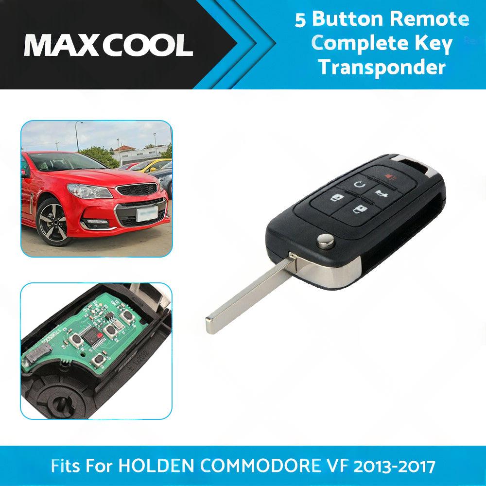 5 Button Remote Complete Key Transponder Fits For HOLDEN COMMODORE VF 2013-2017.