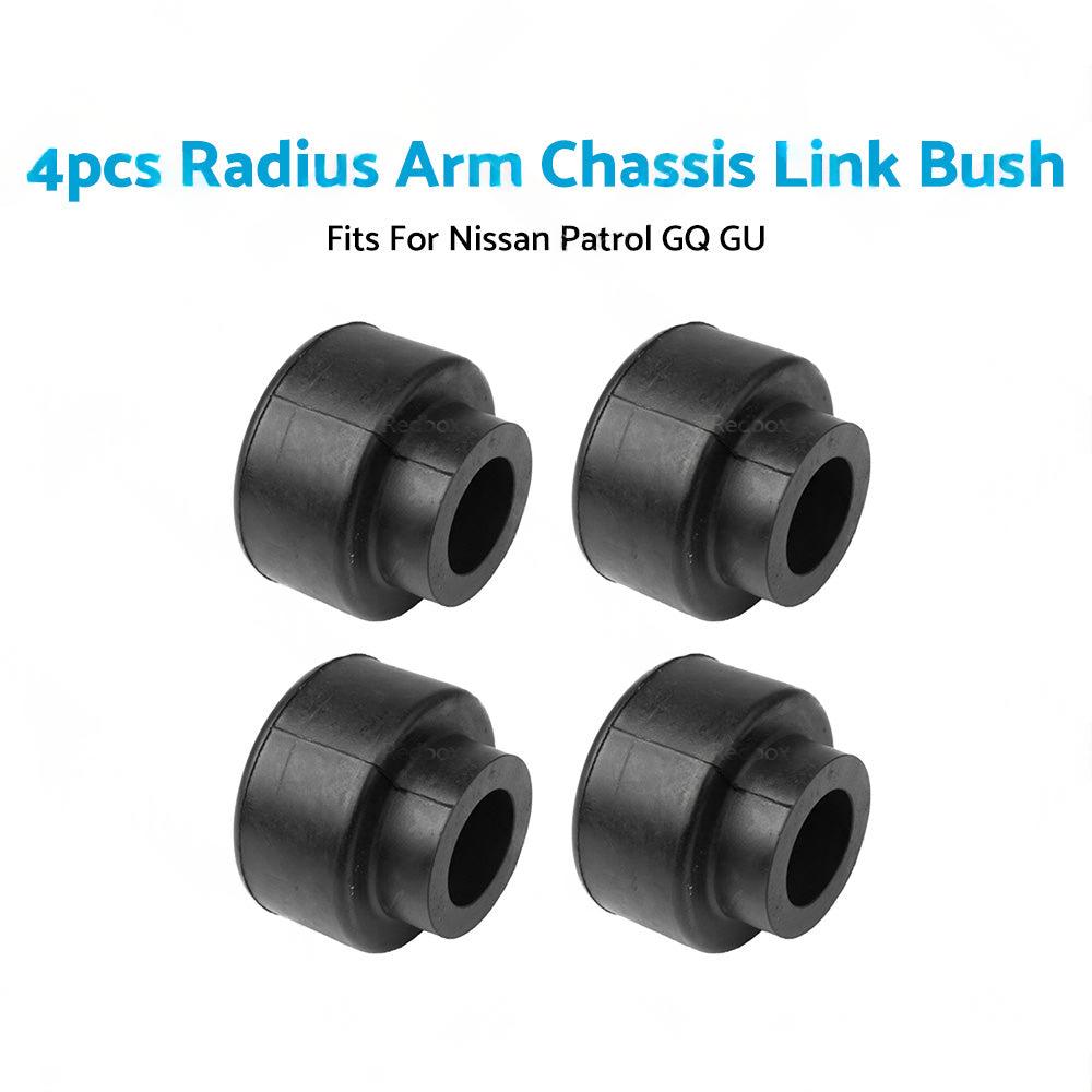 4x Radius Arm Chassis Link Bushes Suitable For Nissan Patrol GQ Y60 / GU Y61 1988-2016.