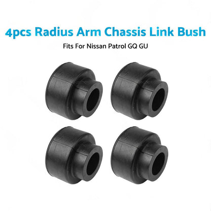 4x Radius Arm Chassis Link Bushes Suitable For Nissan Patrol GQ Y60 / GU Y61 1988-2016.