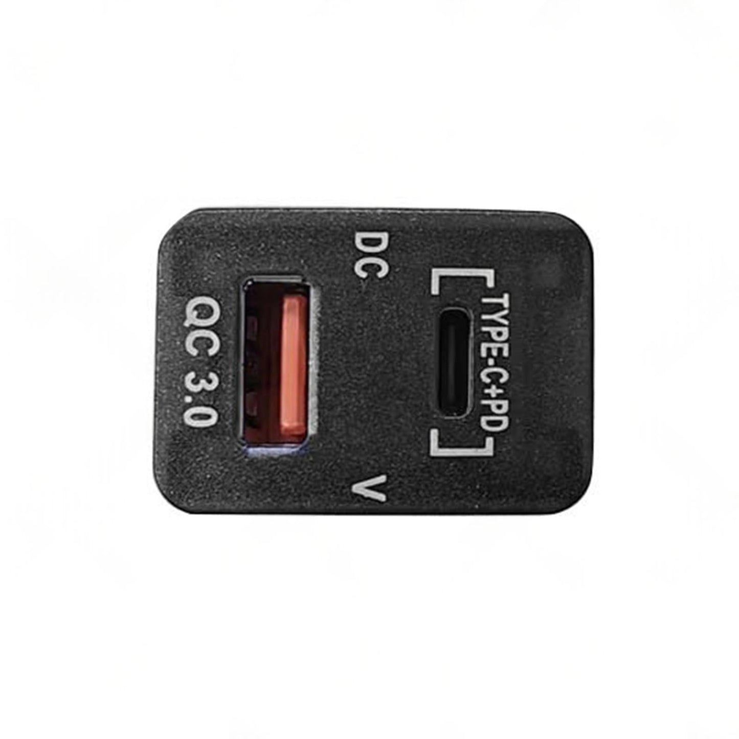 TYPE C  VOLT  QC 3. 0 USB CHARGER Suitable for Toyota Hilux Prado BLUE LED 12v.