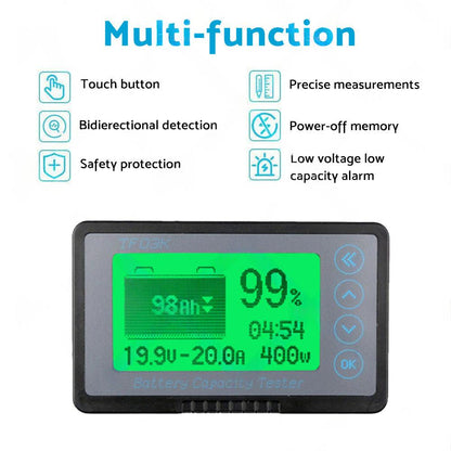 350A MAX 500A LCD Alarm Tester Capacity Display Lithium Battery Monitor Caravan.