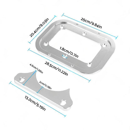 Billet Aluminum Battery Relocation Tray Hold Down Mount For 34 or 78 Optima Battery.