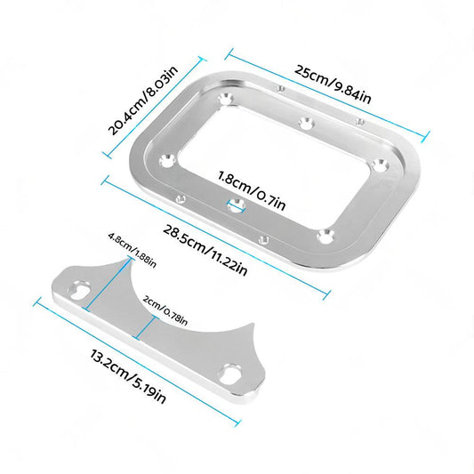Billet Aluminum Battery Relocation Tray Hold Down Mount For 34 or 78 Optima Battery.