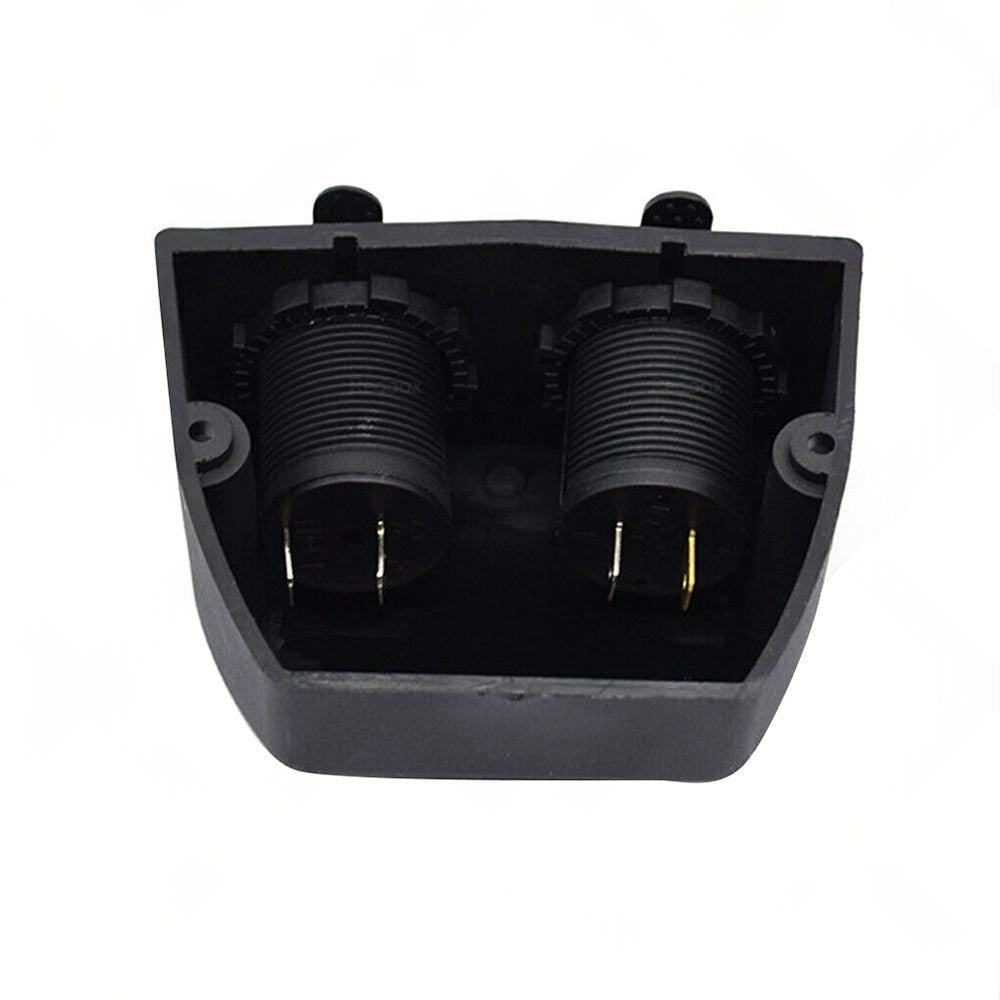 12V Dual USB Port Charger Socket Mount Panel Adapter Fits For Car Boat Caravan.