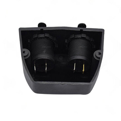 12V Dual USB Port Charger Socket Mount Panel Adapter Fits For Car Boat Caravan.