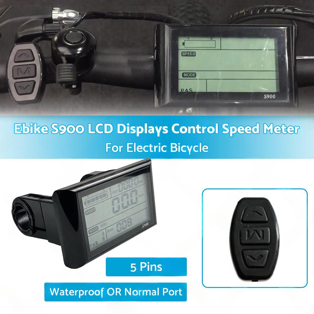Ebike S900 LCD Displays Control Electric Bicycle Speed Meter Speedometer.