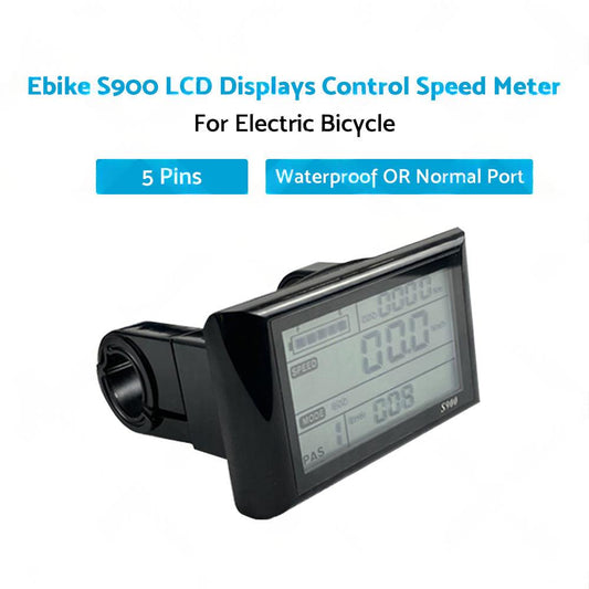 Ebike S900 LCD Displays Control Electric Bicycle Speed Meter Speedometer.