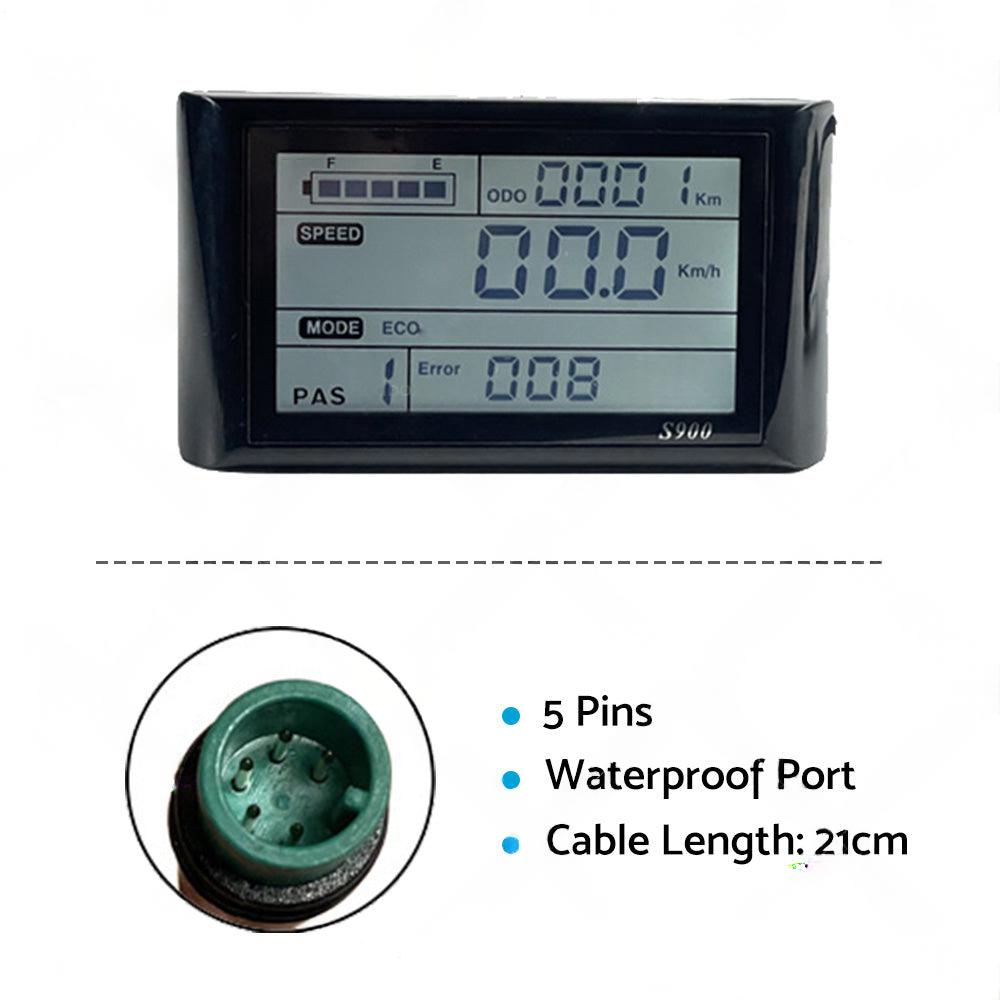 Ebike S900 LCD Displays Control Electric Bicycle Speed Meter Speedometer.