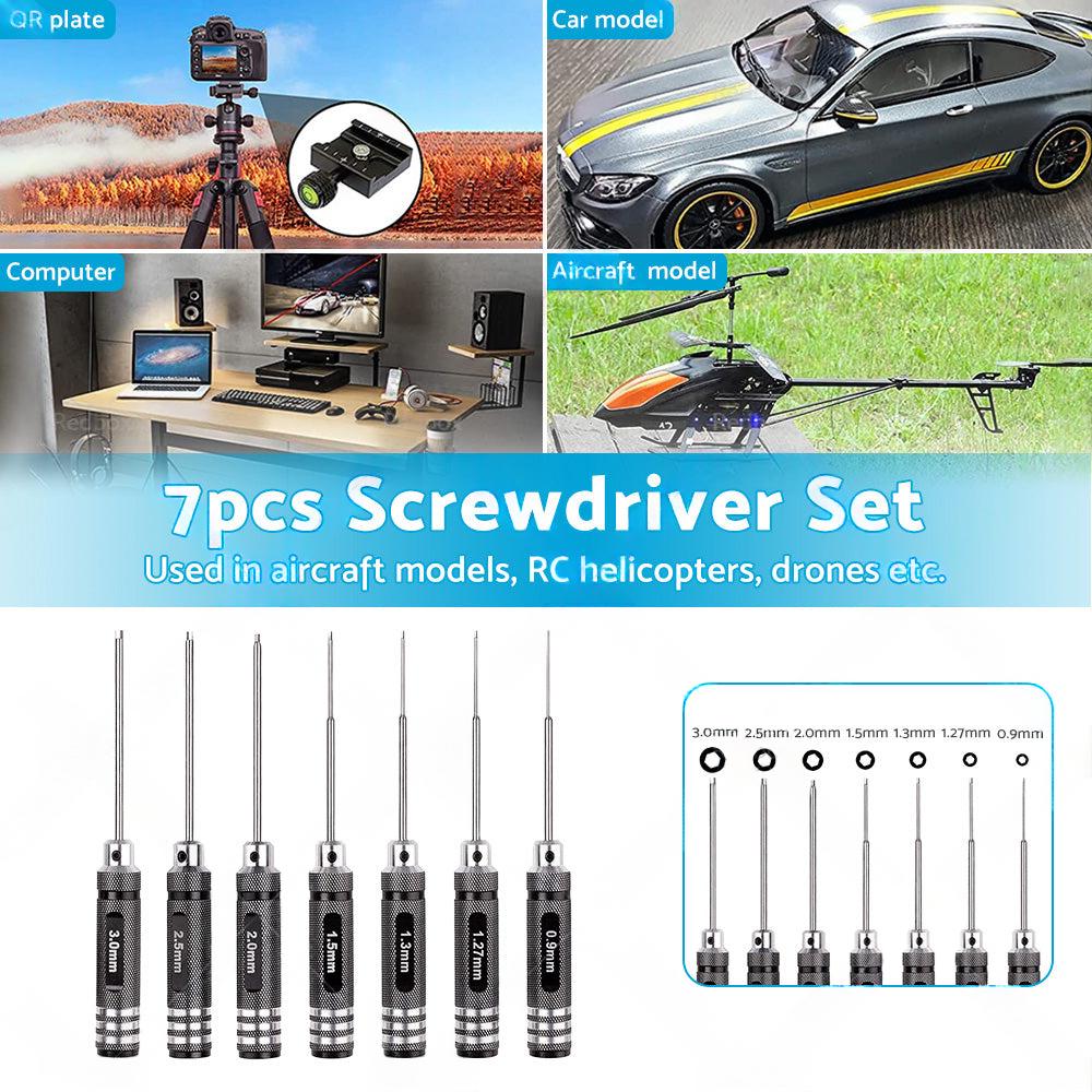 Hex Nut Screwdriver Set Repair Tool Kit for RC Traxxas Car Helicopter Boat Drone.