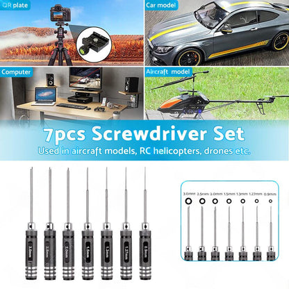 Hex Nut Screwdriver Set Repair Tool Kit for RC Traxxas Car Helicopter Boat Drone.