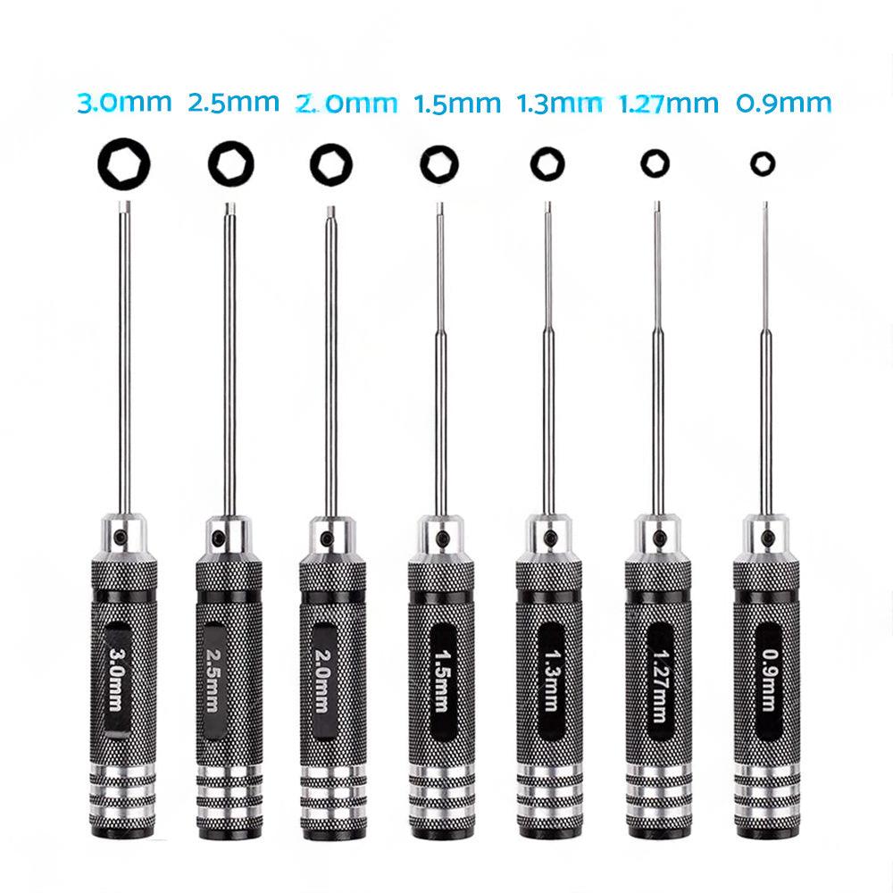 Hex Nut Screwdriver Set Repair Tool Kit for RC Traxxas Car Helicopter Boat Drone.