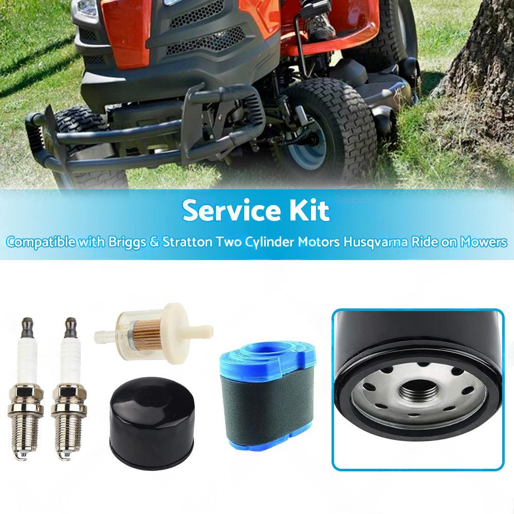 Service Kit Suitable For Briggs  and  Stratton Two Cylinder Motors Husqvarna Mowers.