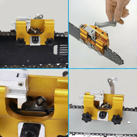 Portable Chainsaw Sharpener Jig Manual Chainsaw Sharpening with Sharpening Heads.