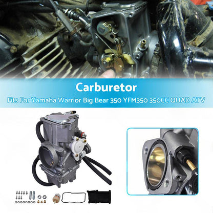 Carburetor Suitable For Yamaha Warrior / Big Bear 350 YFM350 350CC 1987-2004 Quad ATV.