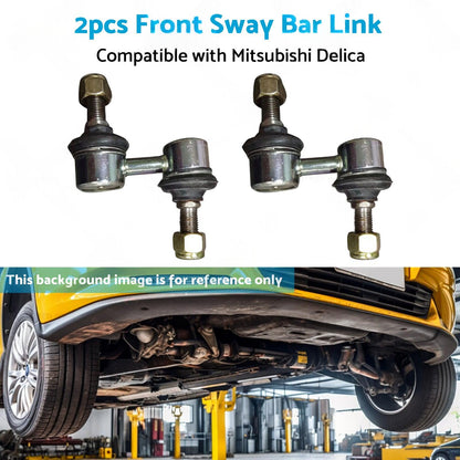 2x Front Stabilizer Sway Bar Link Suitable For Mitsubishi Delica PD8W 1994-2004.
