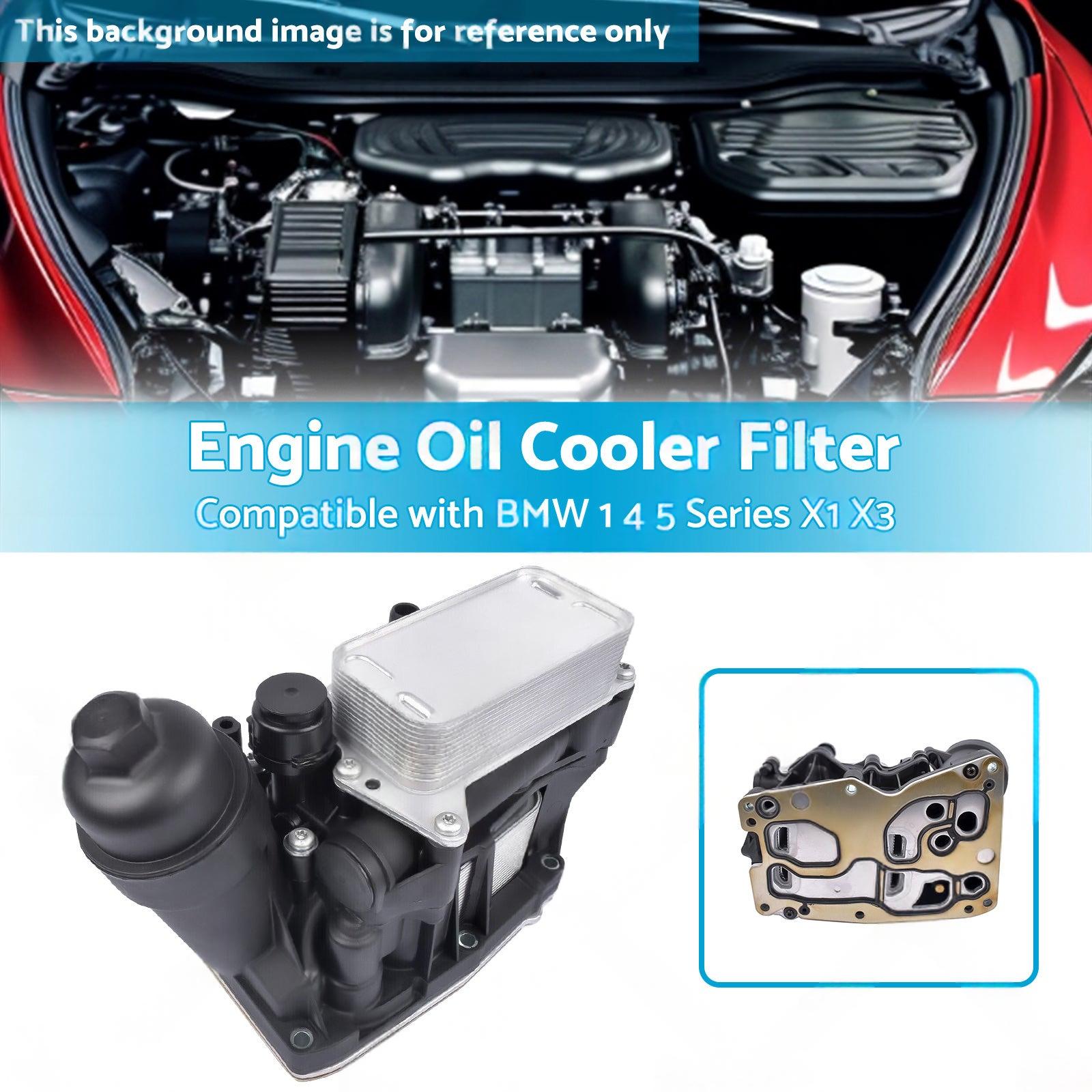 Engine Oil Filter Housing  and  Cooler 11428507697 SuitableFor BMW N47 N57 F25 10-19.