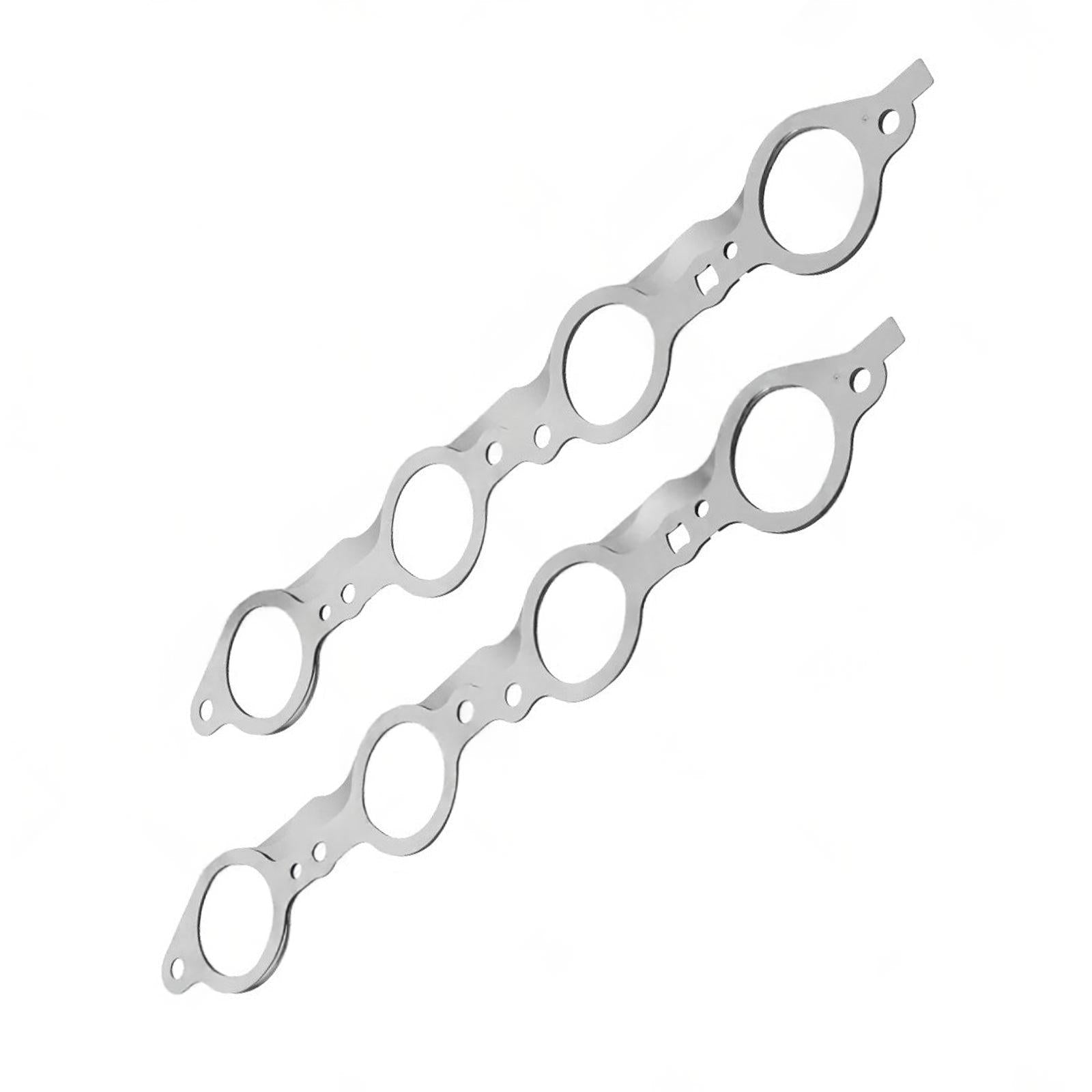 2PCS Exhaust Manifold Gasket Multi-Layer Steel Header Suitable For LS1 LS3 LSX.