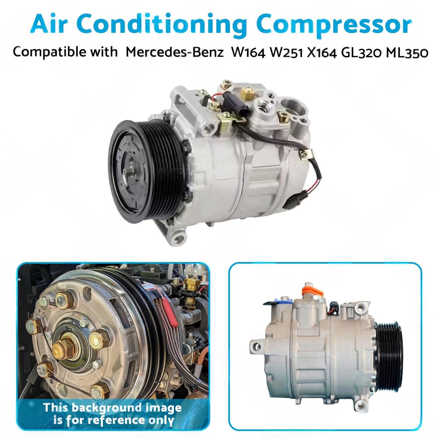 Air Conditioning Compressor Suitable for Mercedes-Benz GL320 W164 W251 X164.