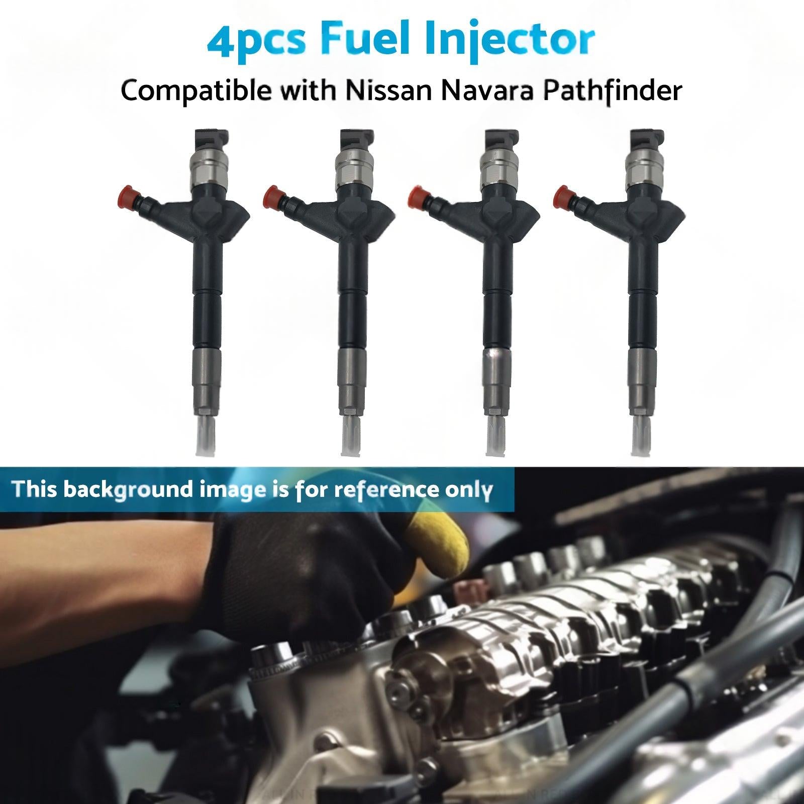 4x 095000-5650 Diesel Injector Suitable for Nissan Navara Pathfinder 095000-5655.
