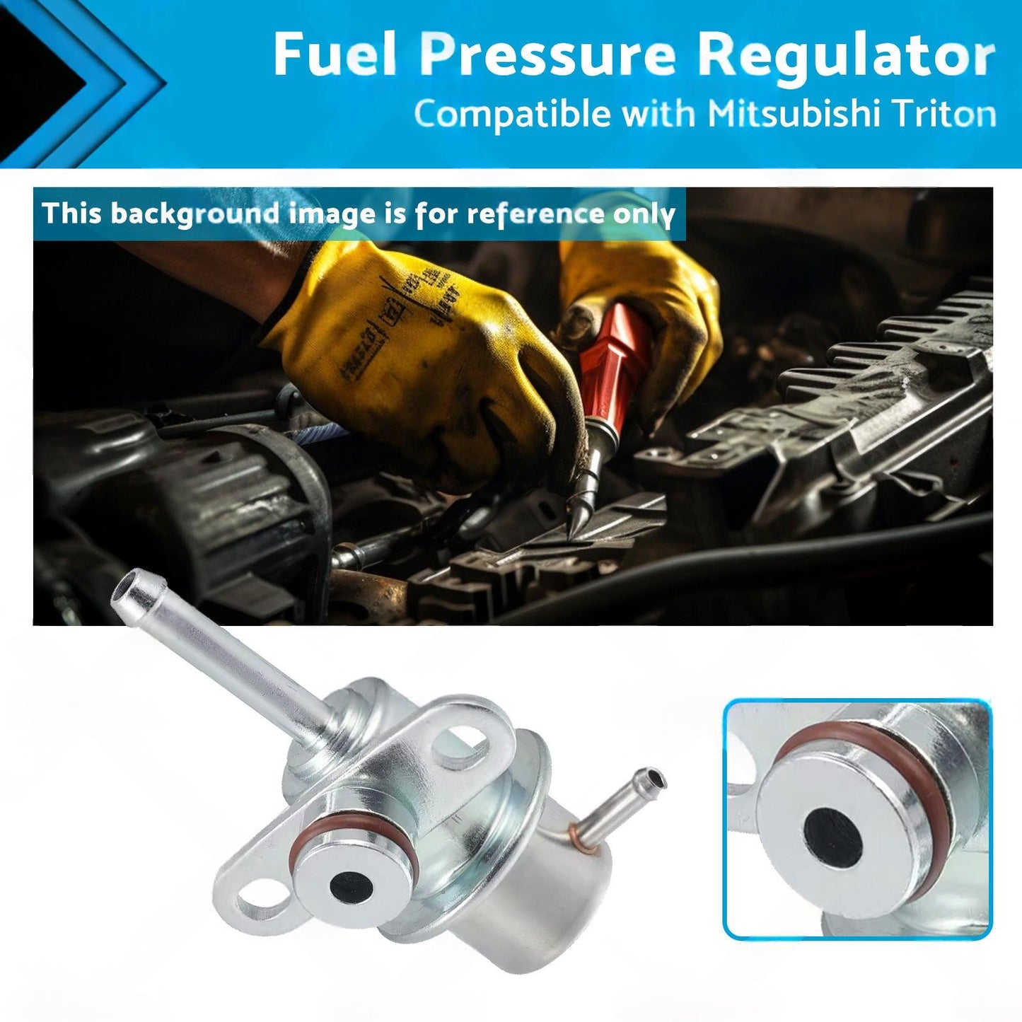 Fuel Pressure Regulator Suitable for Mitsubishi Triton 2. 4ltr 4G64 MK 1996-2006.