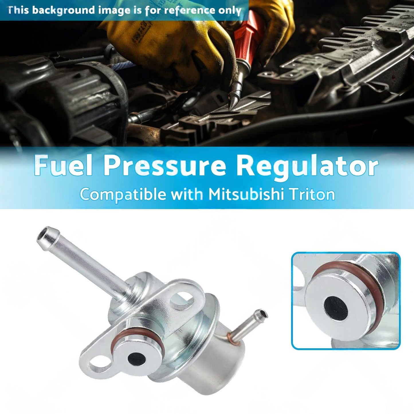Fuel Pressure Regulator Suitable for Mitsubishi Triton 2. 4ltr 4G64 MK 1996-2006.