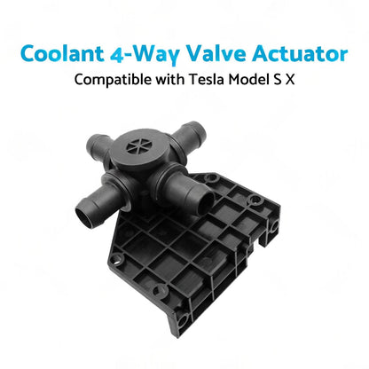 Coolant 4-Way Valve Actuator Suitable for 2012-2017 Tesla Model S X 6007370-00-B.