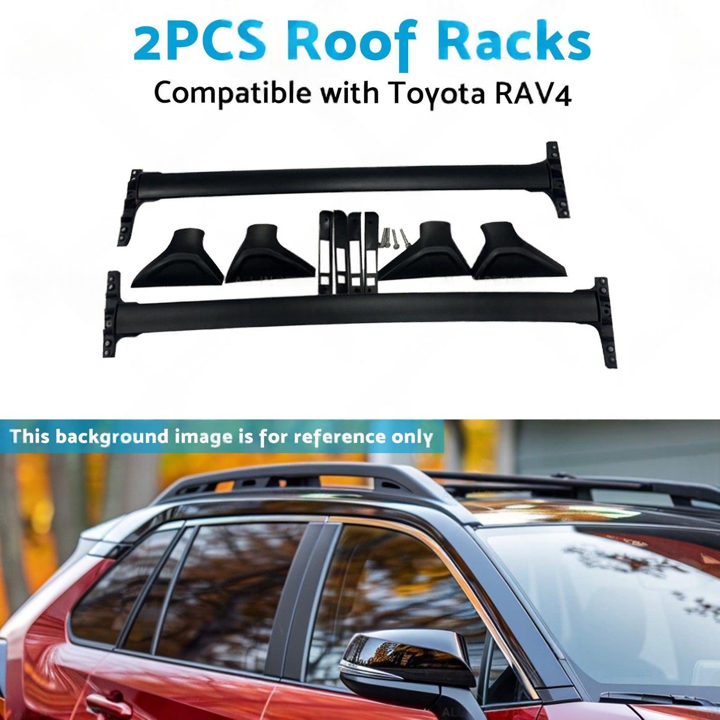 2PCS Roof Racks  or Roof Cross Bars Suitable for Toyota RAV4 2019-2023.