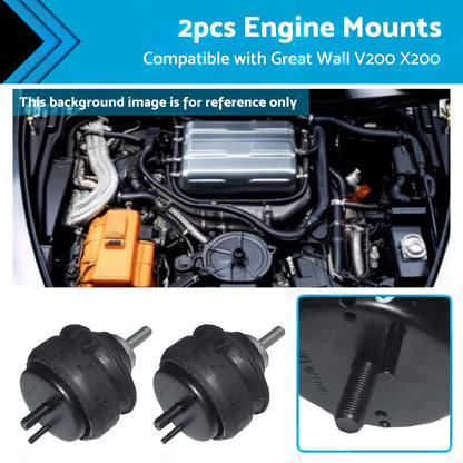 2x Engine Mount Suitable for Great Wall V200 X200 2. 0L GW4D20 Diesel Auto or Manual.