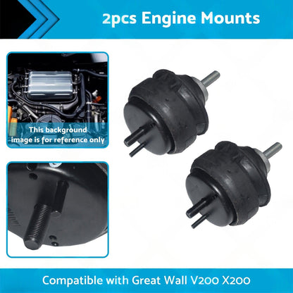 2x Engine Mount Suitable for Great Wall V200 X200 2. 0L GW4D20 Diesel Auto or Manual.