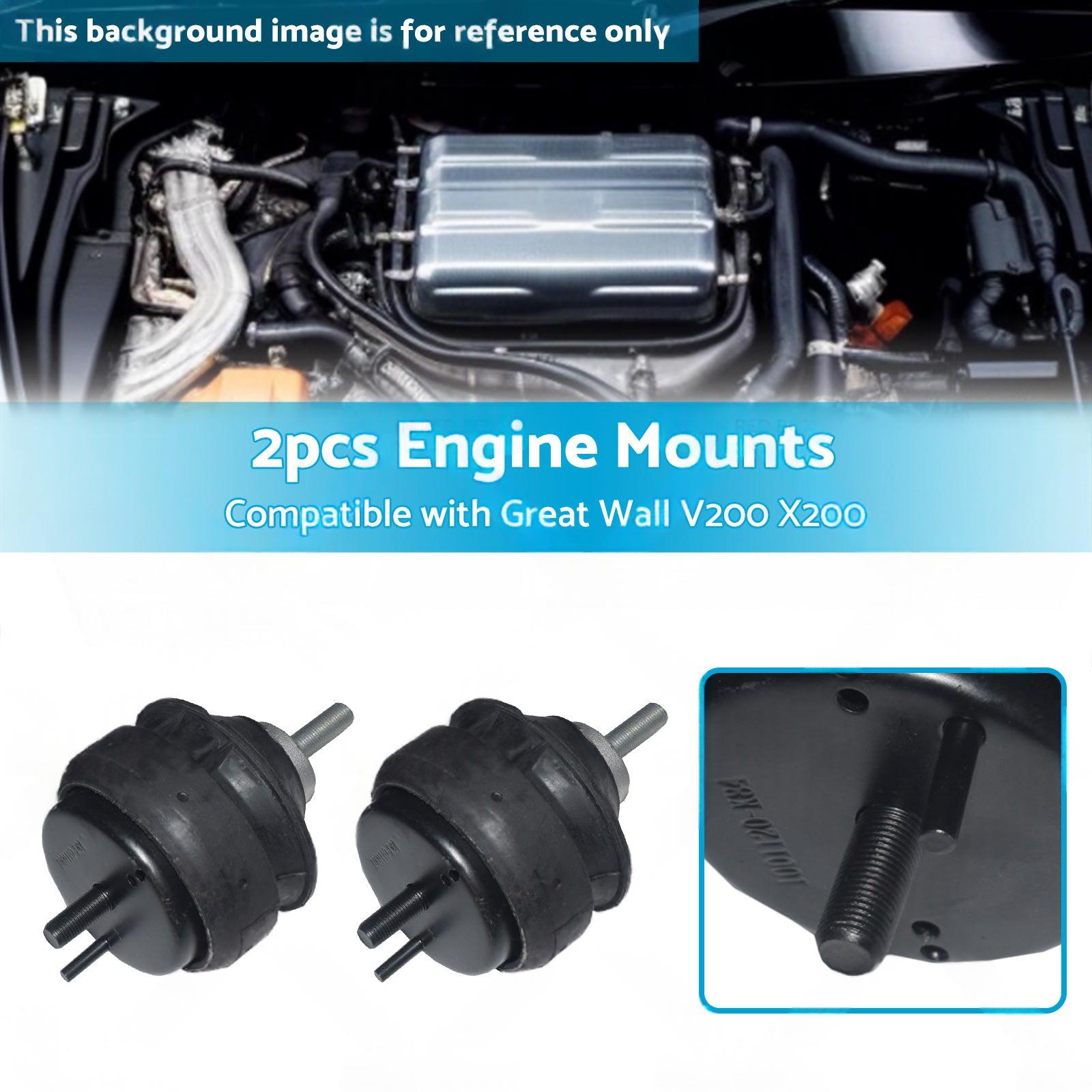 2x Engine Mount Suitable for Great Wall V200 X200 2. 0L GW4D20 Diesel Auto or Manual.