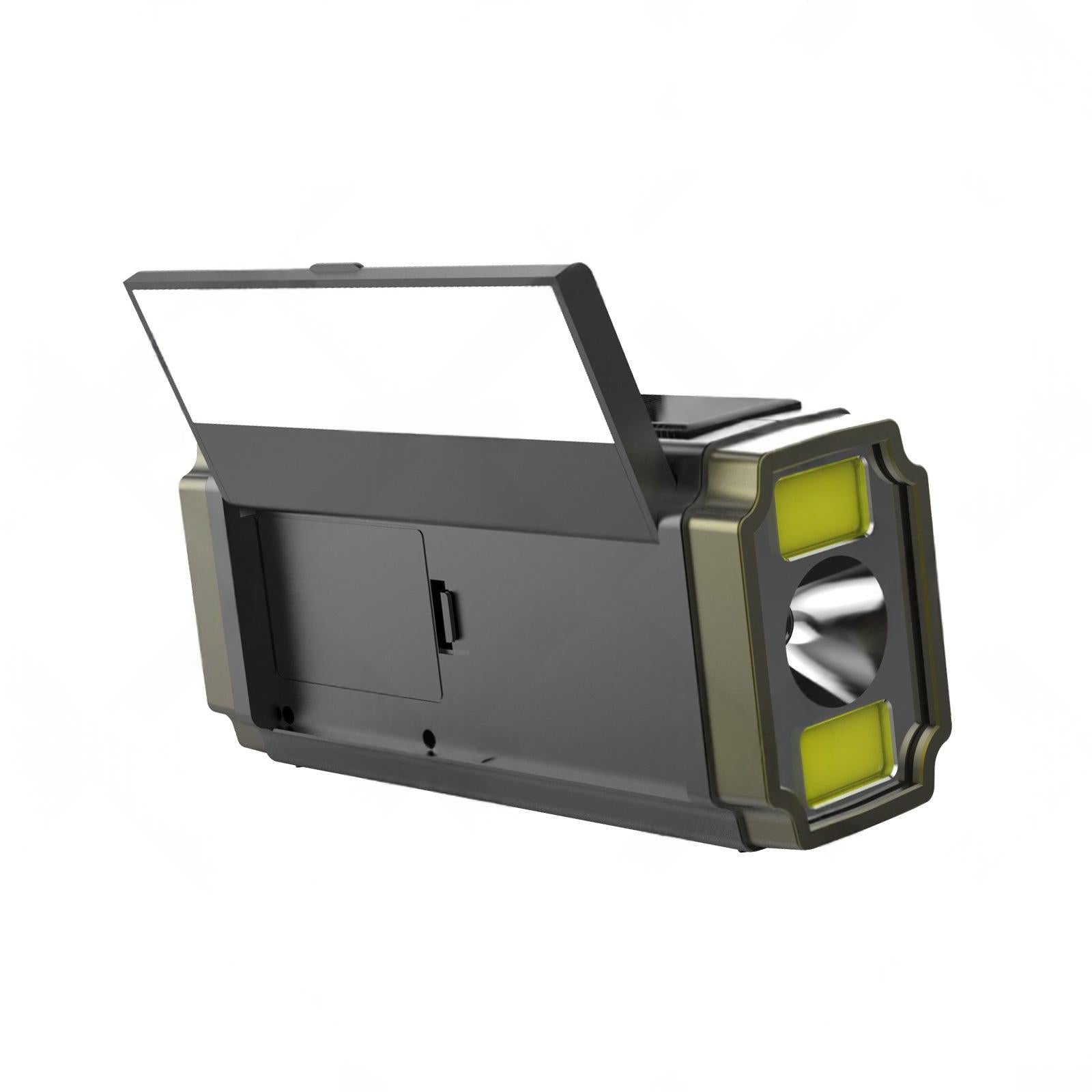 Solar Hand Crank Emergency Weather Radio with 5000mAh Power Bank and Flashlight Suitable For Outdoor Use.