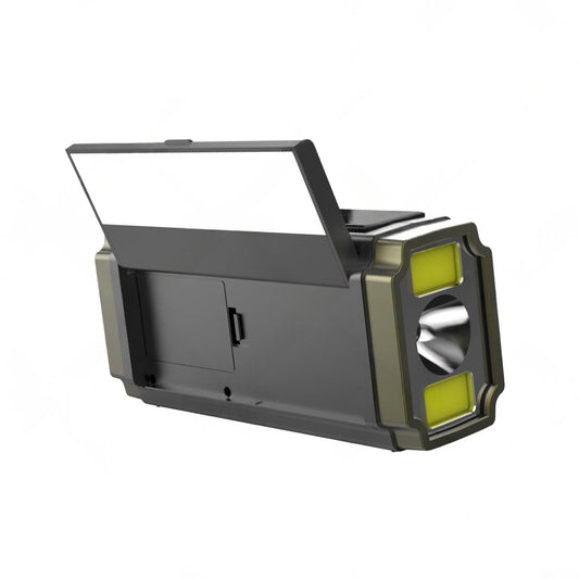 Solar Hand Crank Emergency Weather Radio with 5000mAh Power Bank and Flashlight Suitable For Outdoor Use.